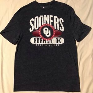 Fanatics Sooners Graphic Tee - Dark Navy/Gray